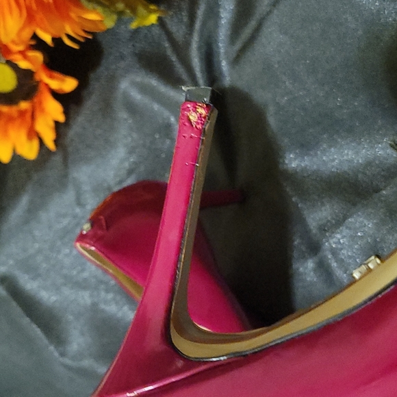 Sam Edelman red patent leather pumps high heels - Picture 4 of 4